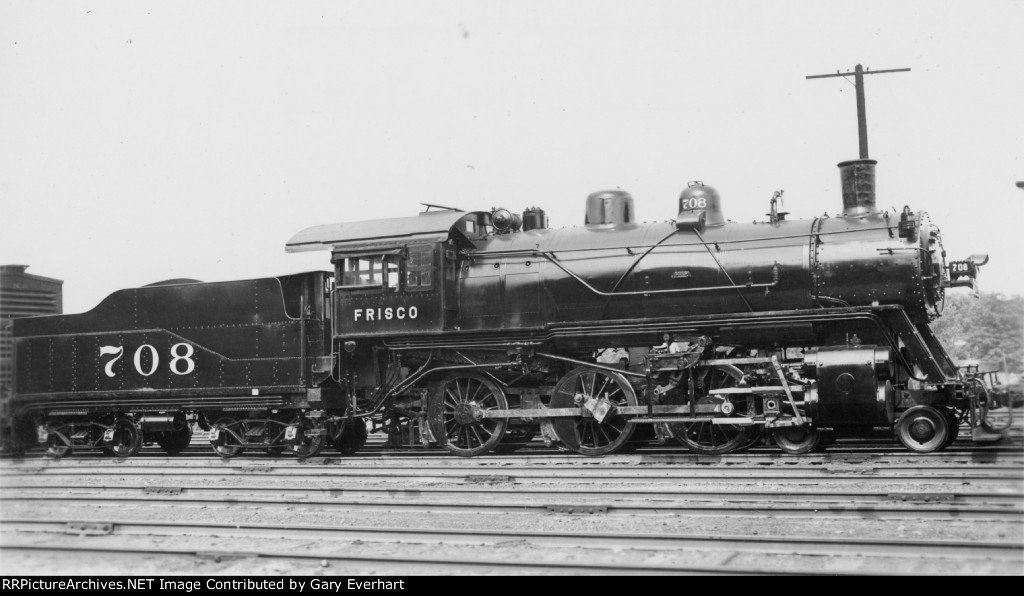 SLSF 4-6-0 #708 - St Louis-San Francisco